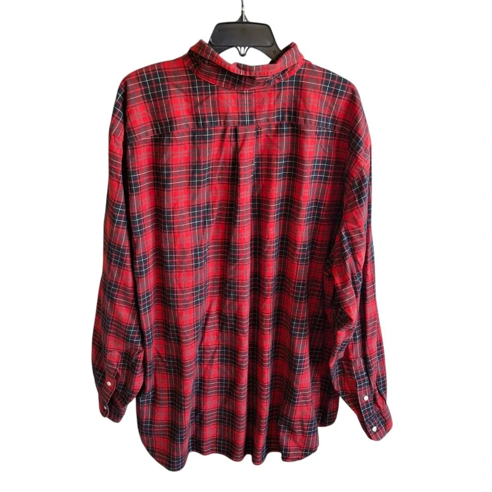 Polo Ralph Lauren Performance Flannel Mens 3XB Shirt Red Plaid Tartan Lumberjack